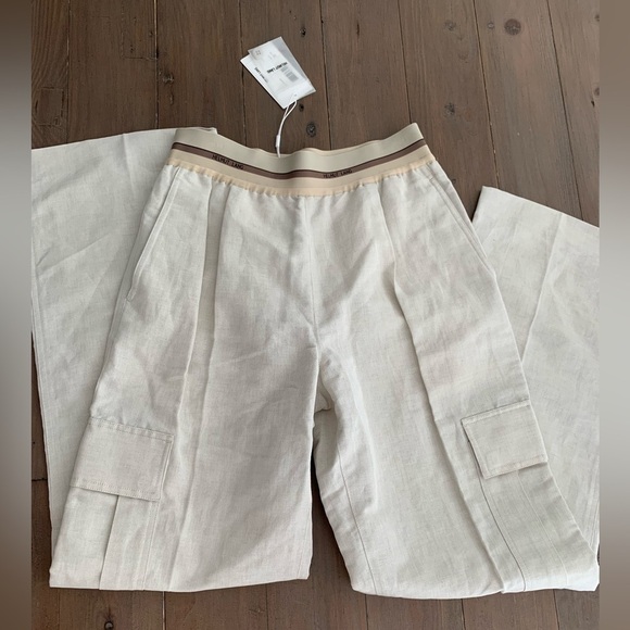 Helmut Lang Pull-On Cotton Linen Cargo Pant NWT - Picture 5 of 9